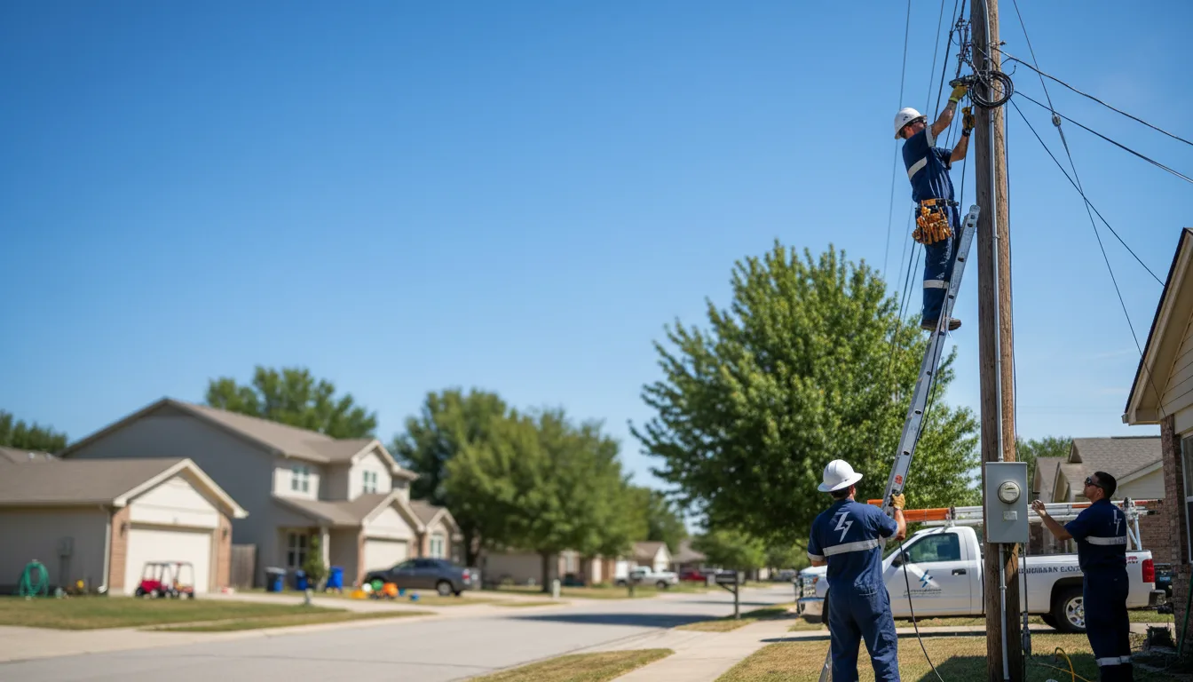 Residential electrician providing installation services in Cleveland, MO